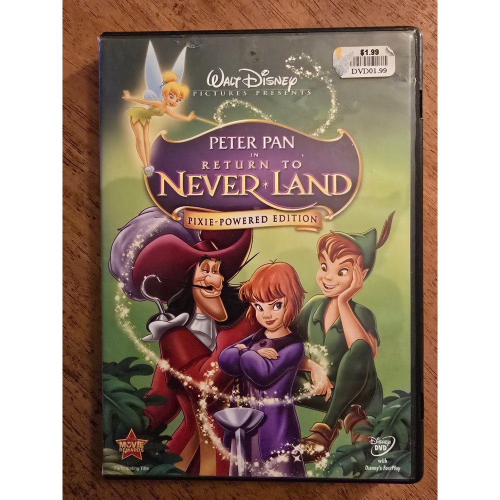 Peter Pan: Return to Never Land (DVD, 2002), Fair Condition